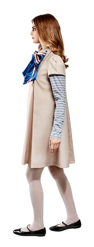 M3gan Costume Dress - Women's Official Halloween Outfit with Attached Scarf