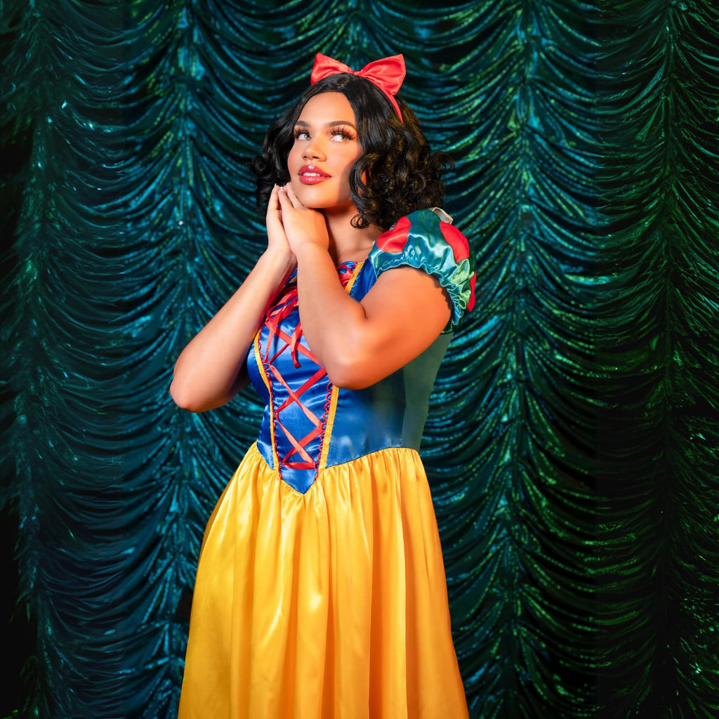 Snow White Costume - Classic Princess Dress Full Length Women's Outfit