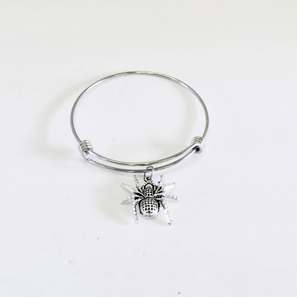 Spider Jewelry, Spider Stacking Bangle, Spider Bracelet, Halloween Jewelry, Spider Gifts, Halloween Party Gifts, Halloween Gifts For Her